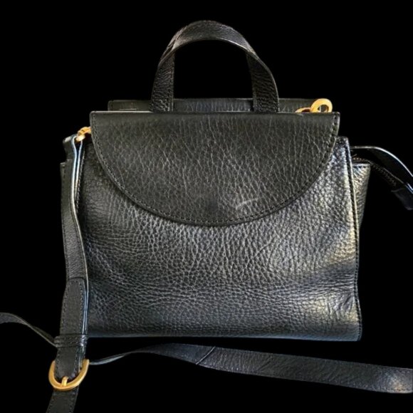 Kate Spade Saturday The A Satchel β Black Leather Handbag β Gently Used - Picture 1 of 2